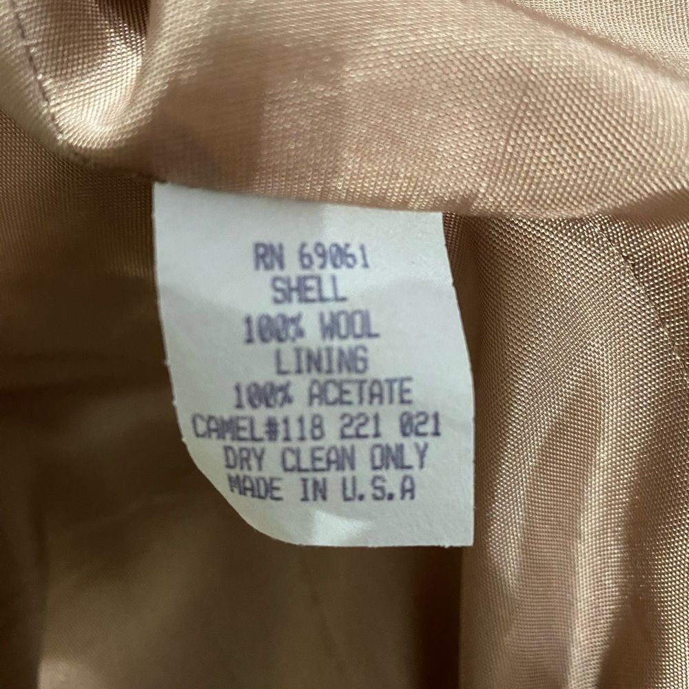 100% Wool Hugo Buscati Vintage double breasted Jacket Size 4 - Picture 8 of 8